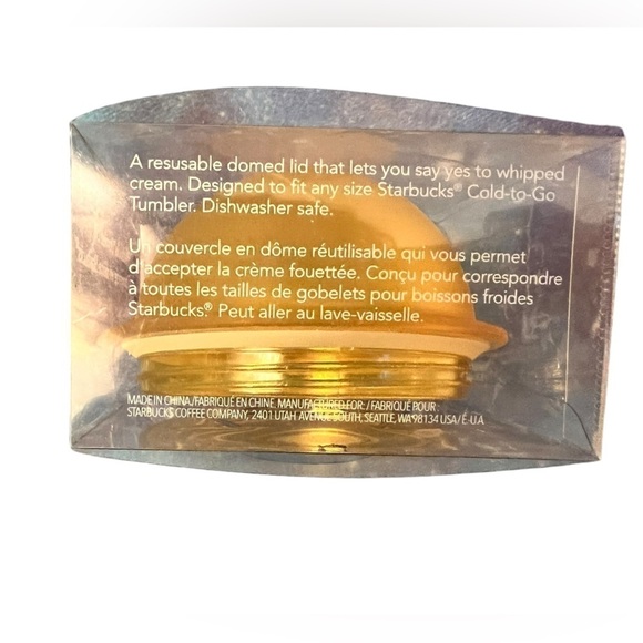 Starbucks yellow dome LID ONLY - Picture 5 of 5